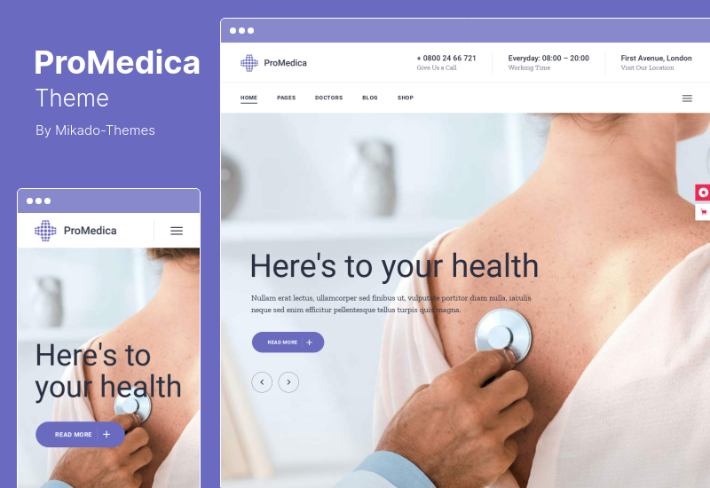 Tema ProMedica - Tema WordPress Perawatan Kesehatan Medis