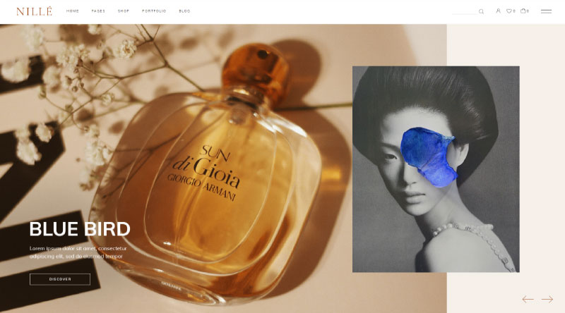 Top 10 atemberaubende WordPress-Themes für Parfüms 3 Nille parfume wp theme