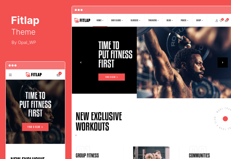 Tema Fitlap - Tema WordPress per palestra e fitness club