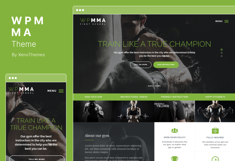 Tema WP MMA - Tema WordPress per palestra e fitness