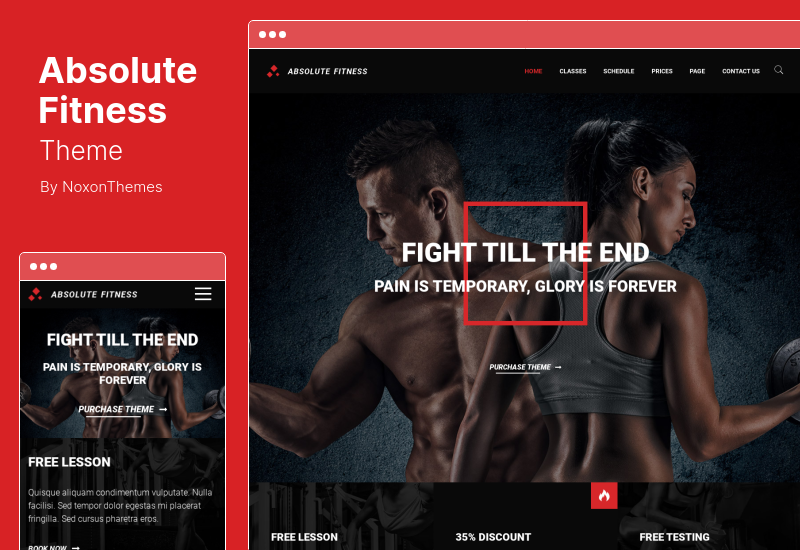 Tema Absolute Fitness - Tema WordPress multiuso per il fitness