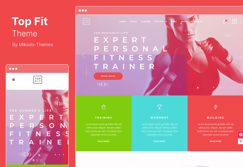 Tema TopFit - Tema WordPress per fitness e palestra