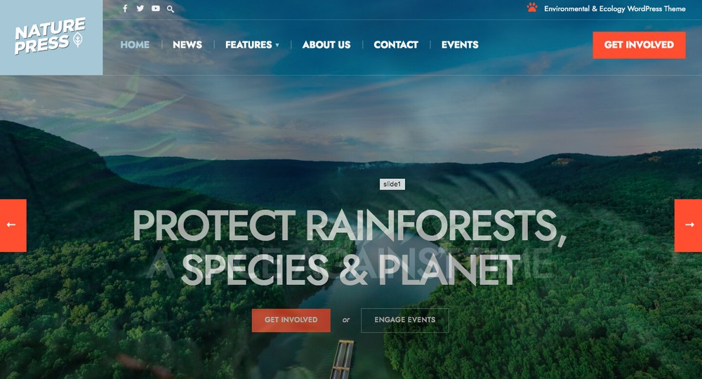 NaturePress WordPress 主題