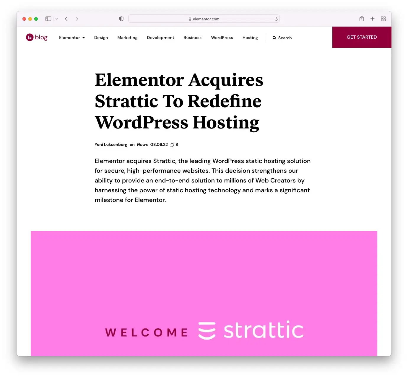 Elementor adquiere Strattic, un servicio de alojamiento estático de WordPress
