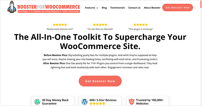 บูสเตอร์สำหรับ WooCommerce