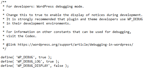 Agregar código a wp-config.php