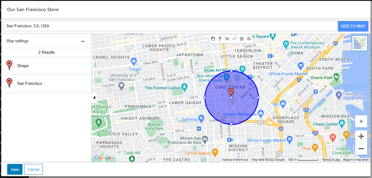 MapPress 地图弹出编辑器