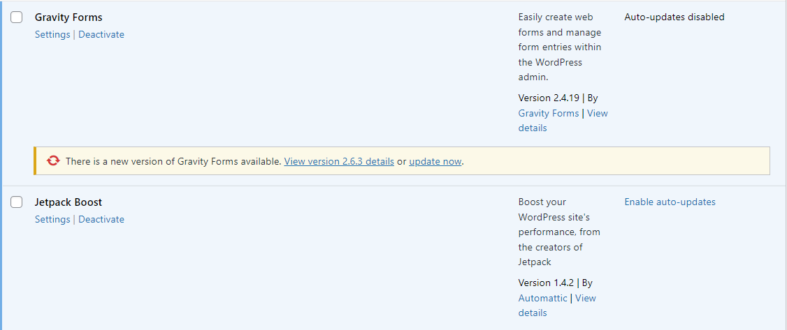 Habilitar las actualizaciones automáticas en WordPress