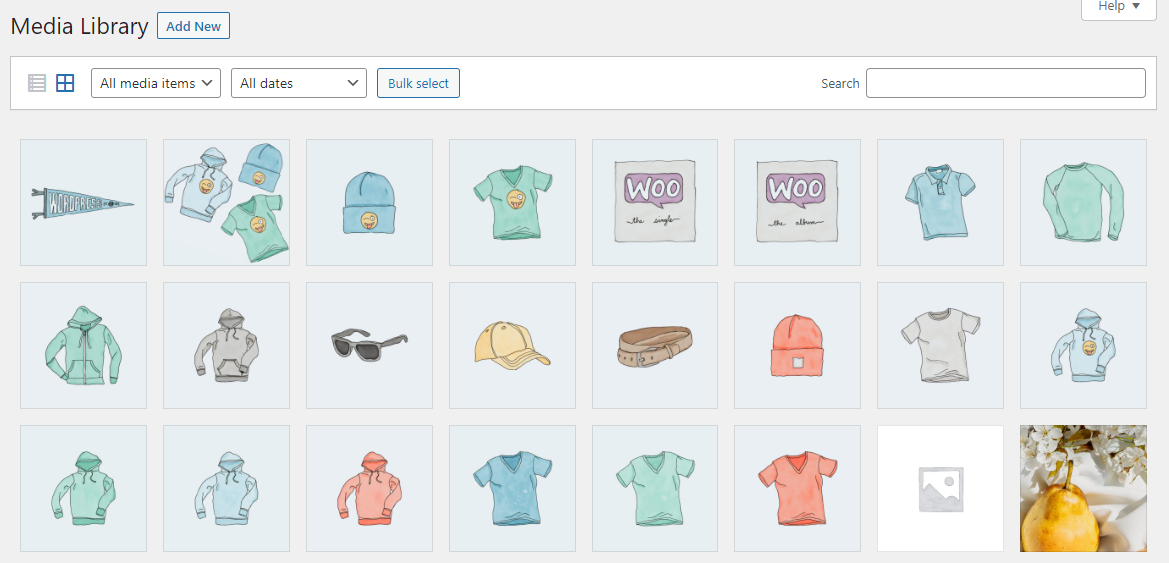 Biblioteca multimedia en WordPress