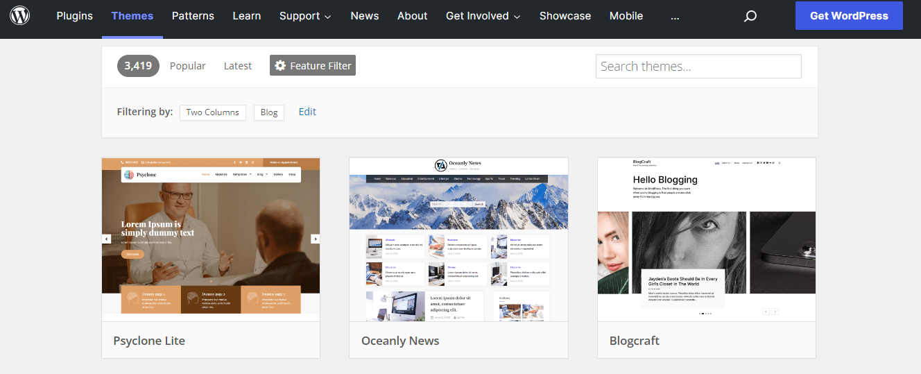 Temas de WordPress