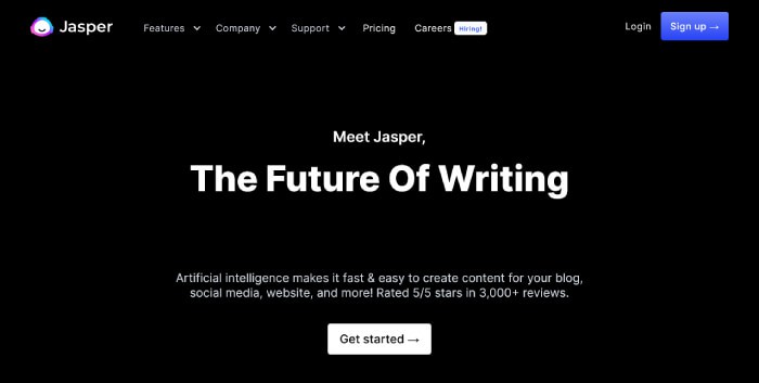 Jasper 最佳人工智能写作助手