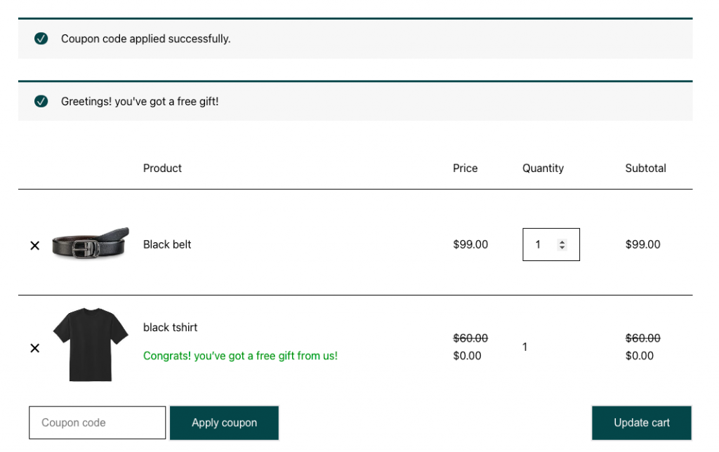 minimalny limit ilości BOGO