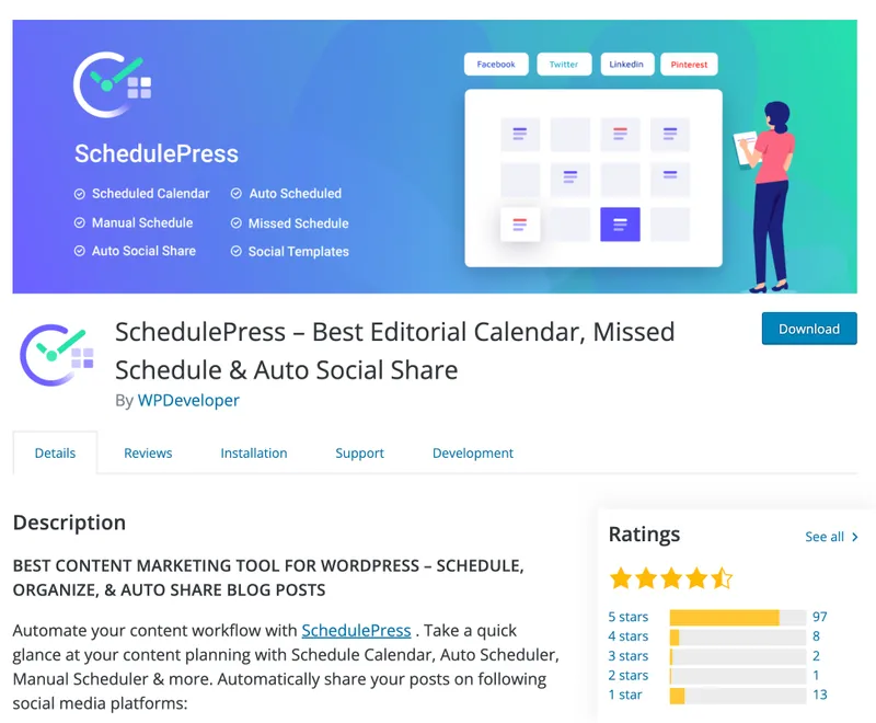 Pluginul SchedulePress