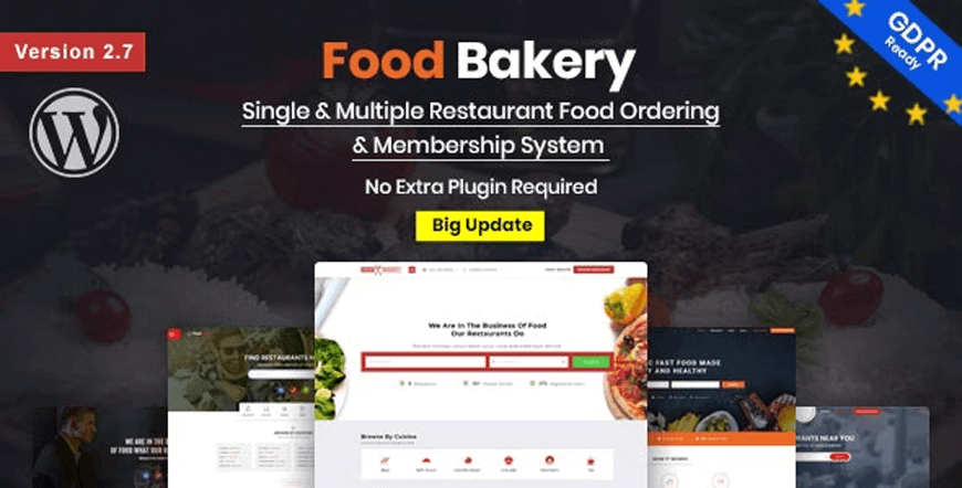 FoodBakery - temă wordpress pentru livrarea alimentelor