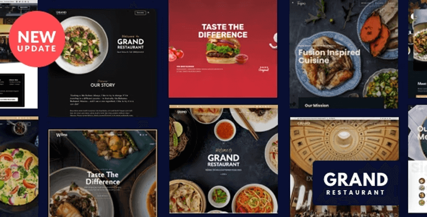 Grand Restaurant - temă wordpress pentru comandă de mâncare