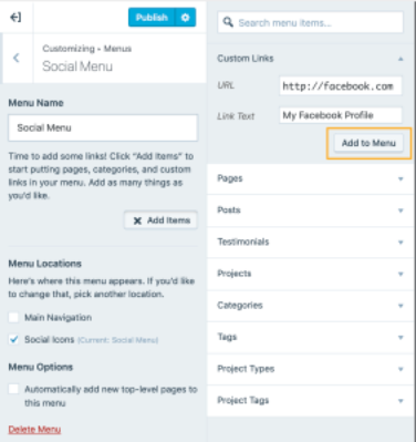 立即將社交媒體集成到您的 WordPress 網站並擴大您的受眾群體 4 Social menu 2.png