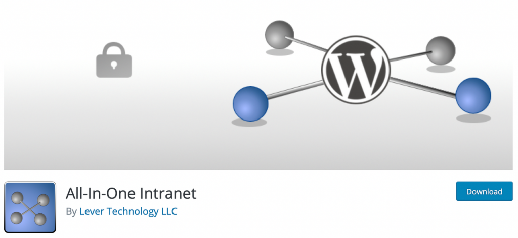 Plugin keamanan WordPress "All-in-One" Banner for "All-in-One" intranet plugin