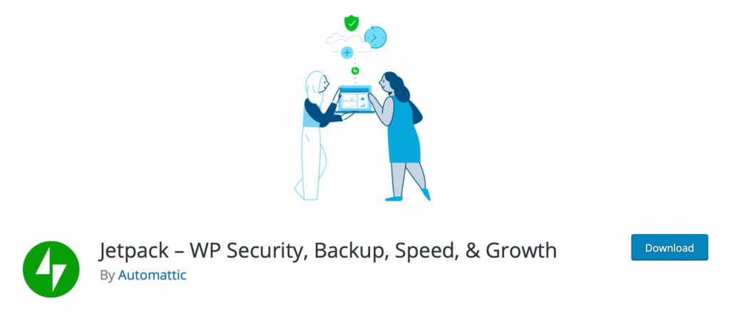 Plugin Keamanan Jetpack WordPress Banner for "Jetpack - WP Security, Backup, Speed, & Growth"