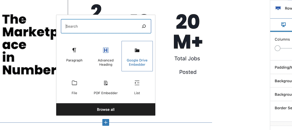 Come pubblicare i dati di Fogli Google su un sito Web WordPress 36 The Google File Embedder Block.