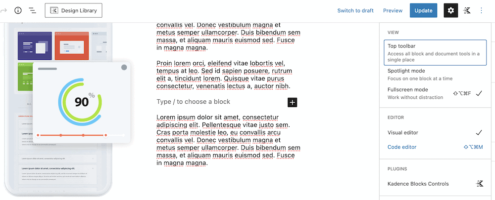 Come pubblicare i dati di Fogli Google su un sito Web WordPress 12 The WordPress sidebar showing the Code editor.