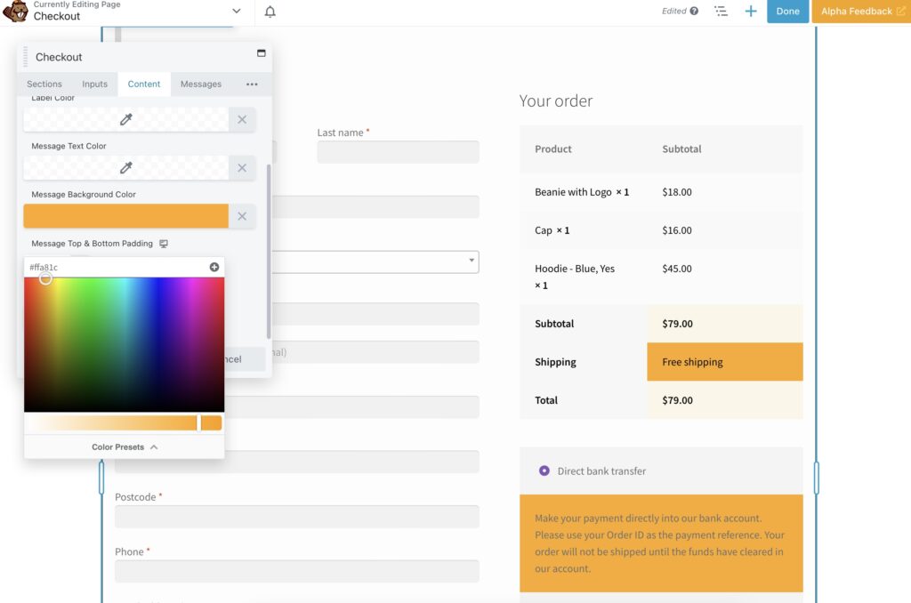 Haga que las cosas se destaquen al crear una página de pago de WooCommerce