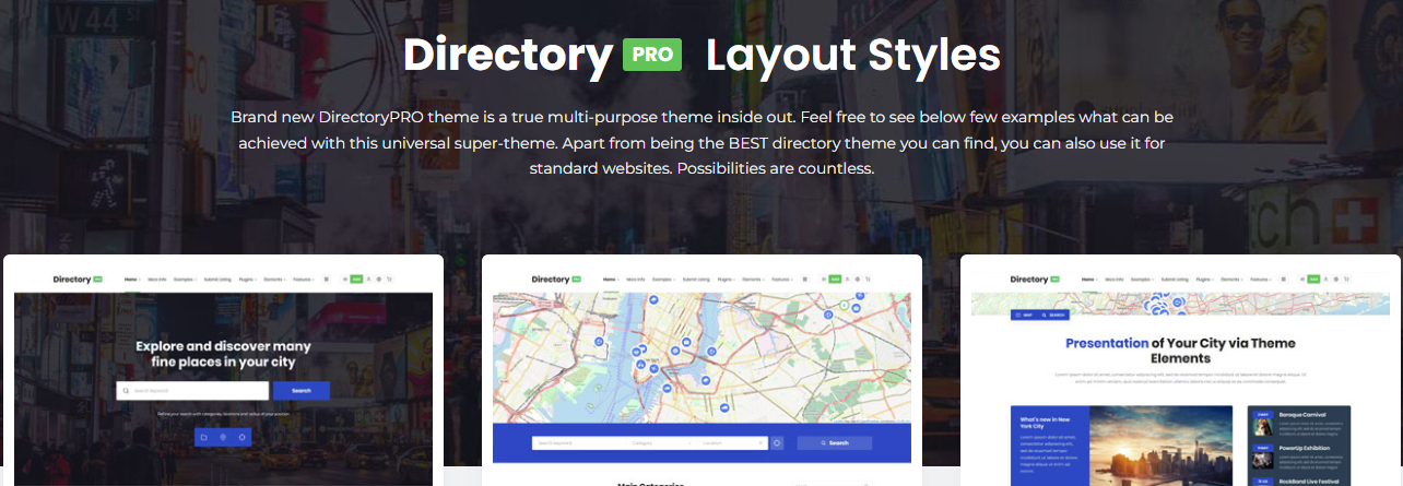 Directory Pro- Service dizin yazılımı WordPress