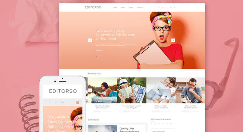 GPL 作家 WordPress 模板