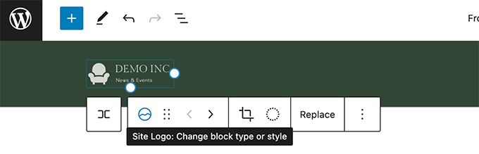 Website-Logo-Block-Editorew Site logo block editor