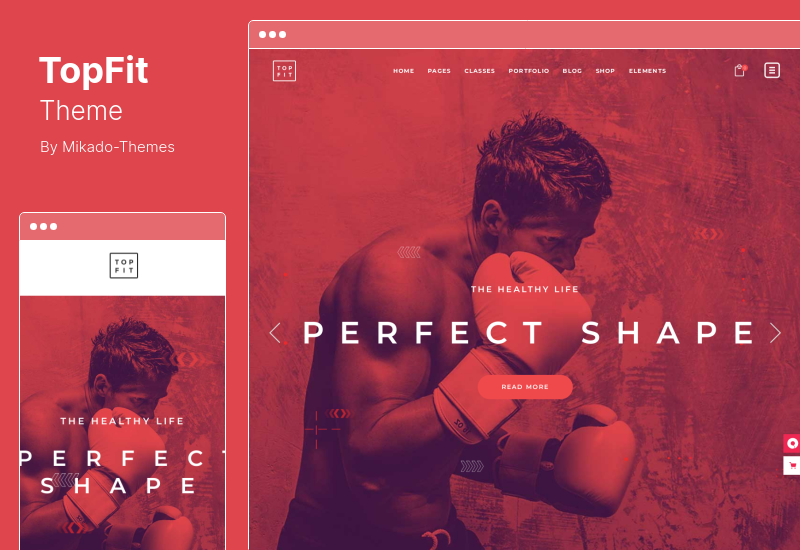 TopFit 테마 - 피트니스 체육관 WordPress 테마
