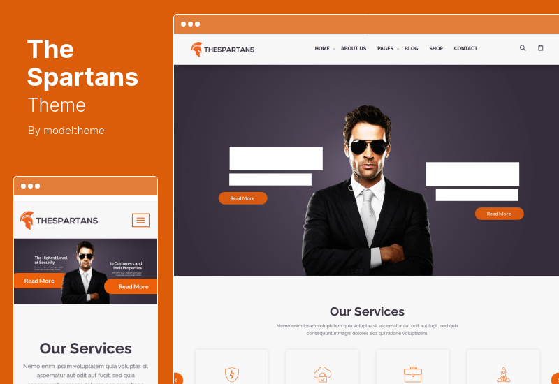 TheSpartans Theme - 安全衛士 WordPress 主題