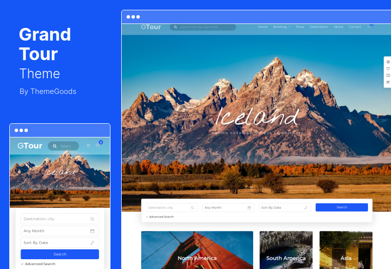 Grand Tour Theme - Travel Agency WordPress 主題