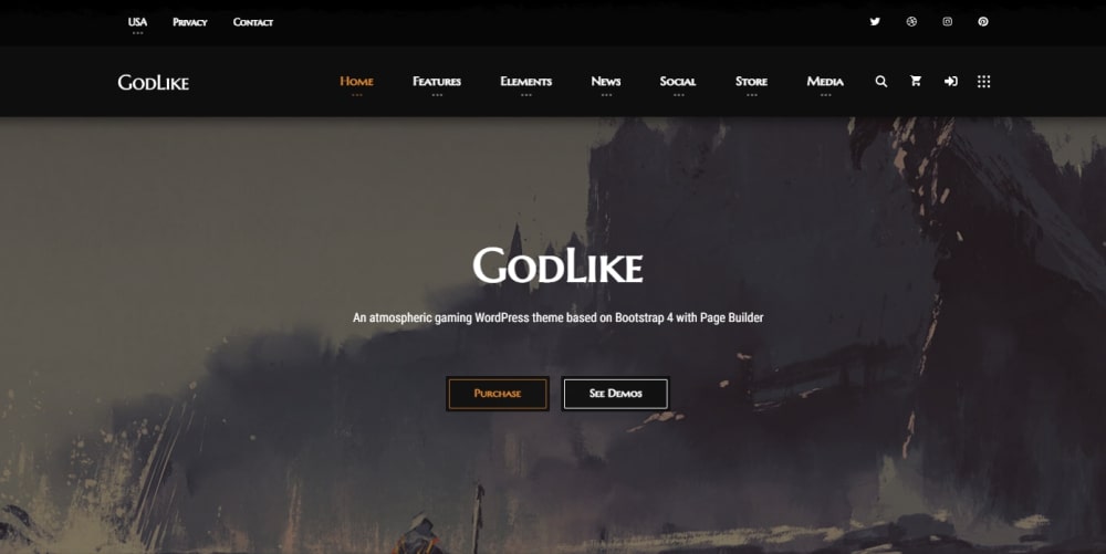 موضوع Godlike WordPress
