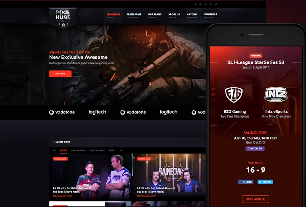 موضوع PixieHuge WordPress