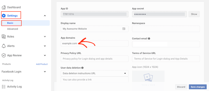 Facebookソーシャルログインの構成 Configuring your Facebook social login