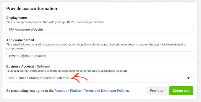 FacebookBusinessManagerの設定 The Facebook Business Manager settings