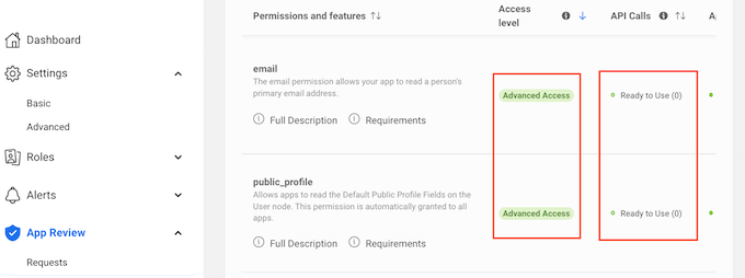 Facebookの高度な権限設定 Facebook's advanced permission settings