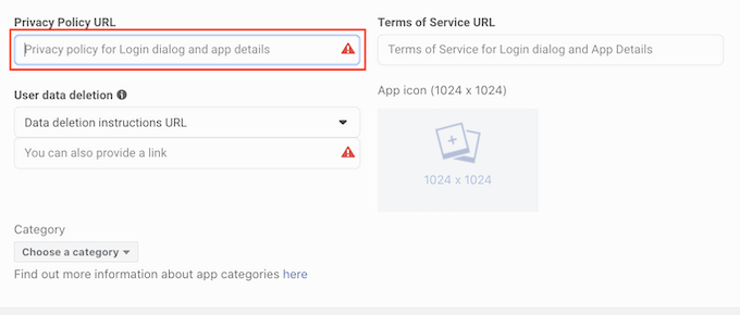ソーシャルログインのプライバシーポリシーを作成する Creating a privacy policy for your social login