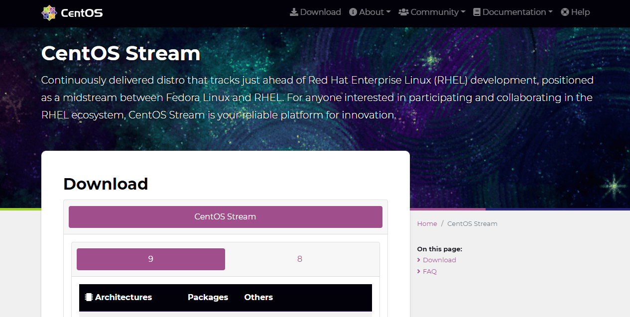 CentOS Stream, en iyi web sunucusu yazılım seçeneklerinden biridir.