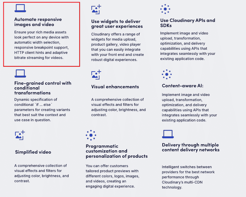 Servir des images correctement dimensionnées avec Cloudinary -Source : Cloudinary