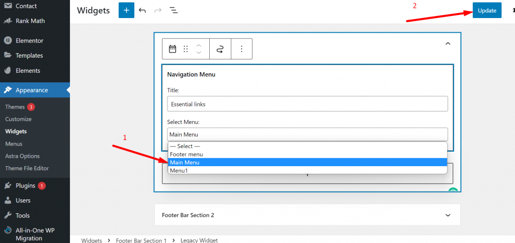 Comment modifier le pied de page dans WordPress en 3 étapes faciles ? 23 Manage the Location of the footer menu