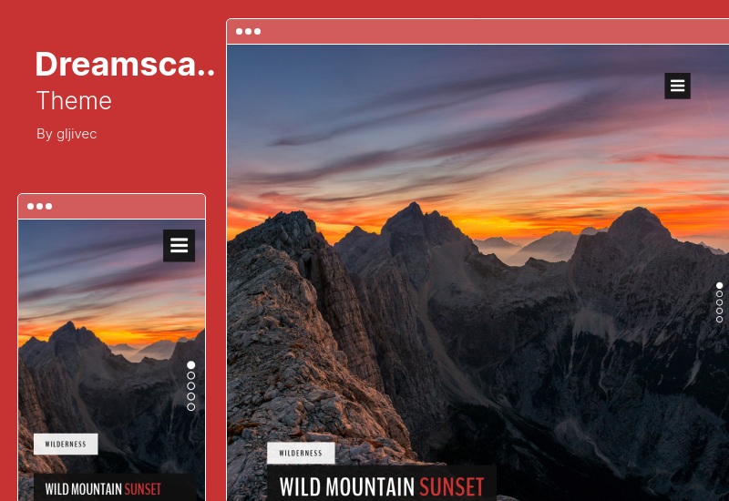Thème Dreamscape - Un thème WordPress de blog photo réactif
