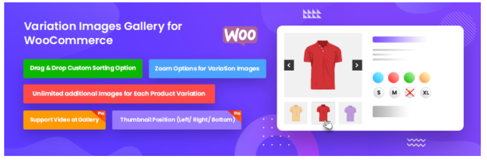 Die Variation Images Gallery für das WooCommerce-Plugin.