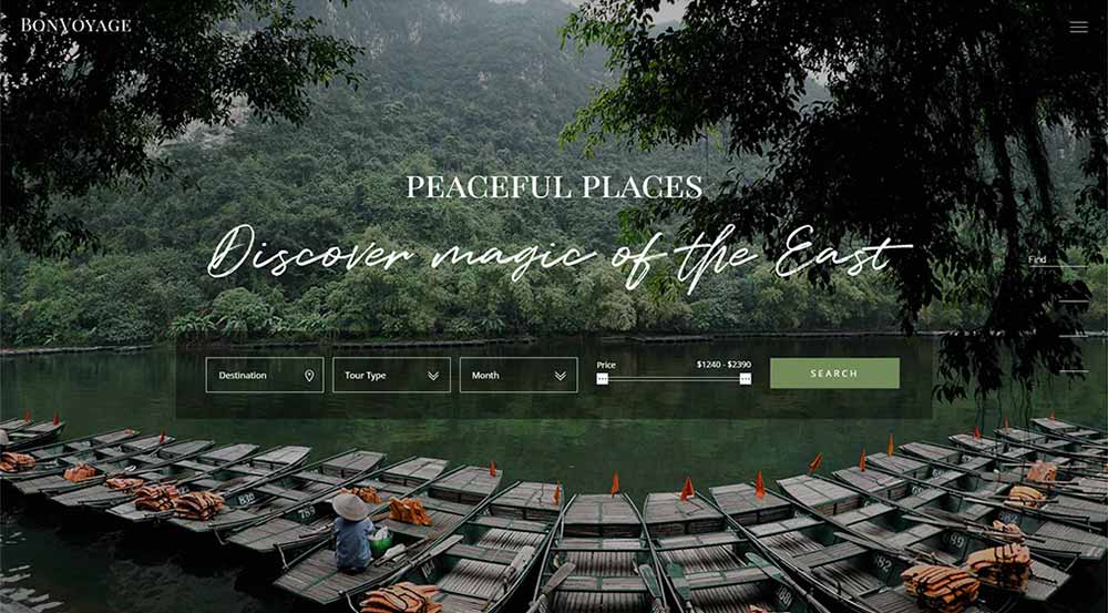 10+ лучших тем WordPress для аренды жилья 2 BonVoyage WordPress Theme