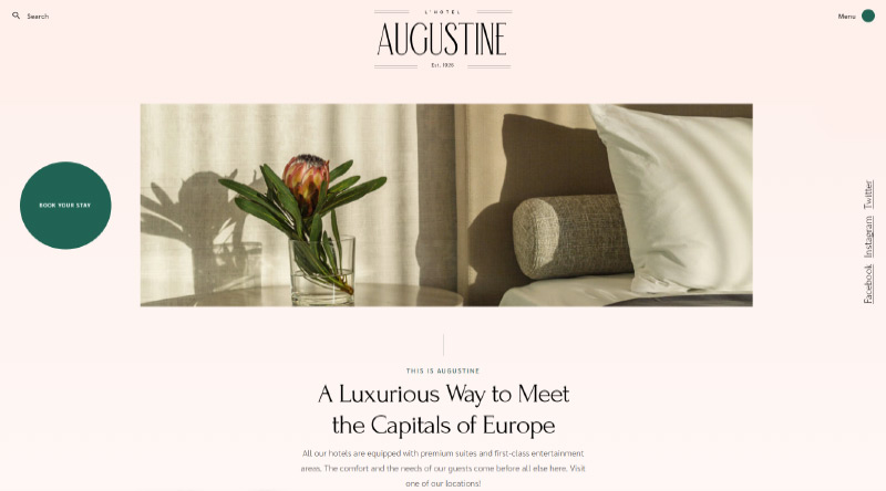 10+ лучших тем WordPress для аренды жилья 5 Augustine WordPress Theme