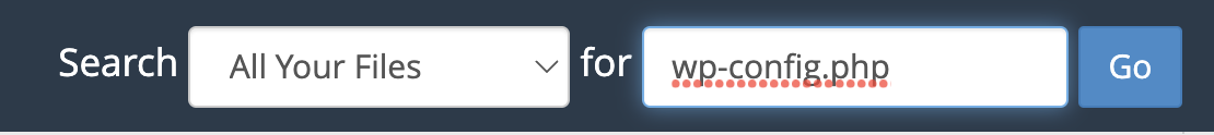Suchformular in cpanel