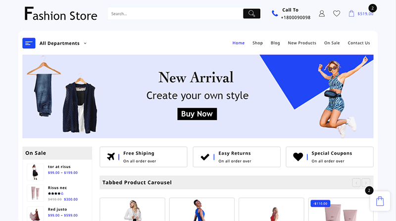 2022년 최고의 WooCommerce WordPress 테마 9개(빠른 응답성) 9 jot shop clothing 13