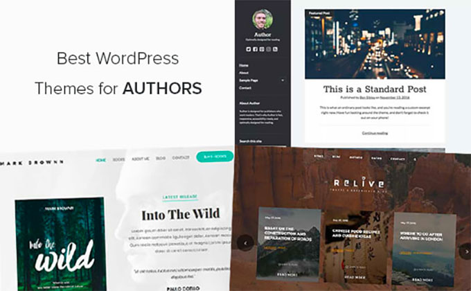 Choisissez un thème pour votre site Web d'auteur Choose a theme for your author website