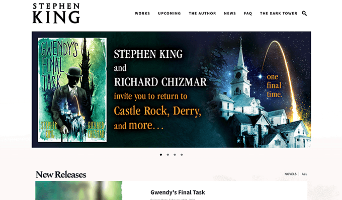 Site de l'auteur - Stephen King Author website - Stephen King