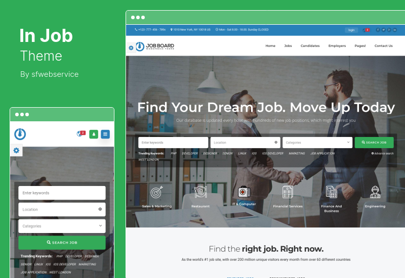 Thème InJob - Thème WordPress multi-fonctionnalités pour le recrutement
