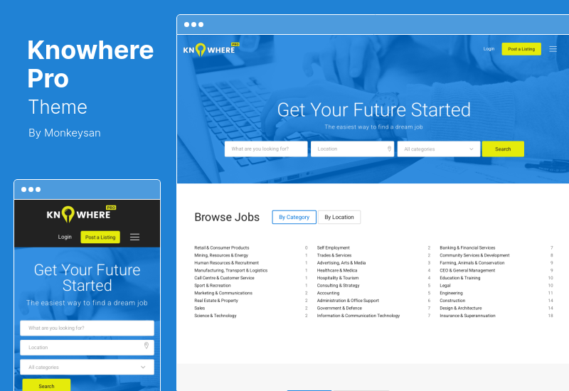 Thème Knowhere Pro - Thème WordPress pour annuaire classifié polyvalent